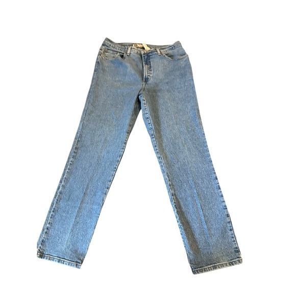 VINTAGE Faded Glory Jeans Womens Regular Size 14 Blue Denim  Straight leg - Picture 1 of 5